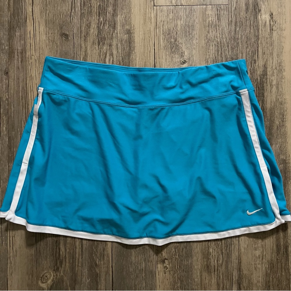 Nike Dri-Fit Blue & White Athletic Tennis Skirt/Skorts